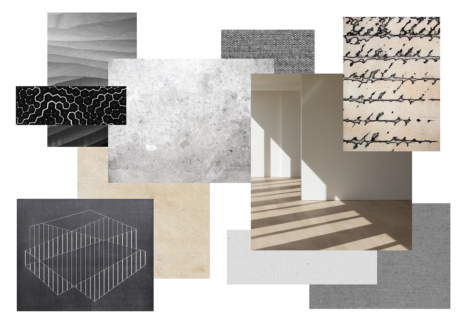 Contemporary Minimalist Interior Design Mood Board - Junior Paiva